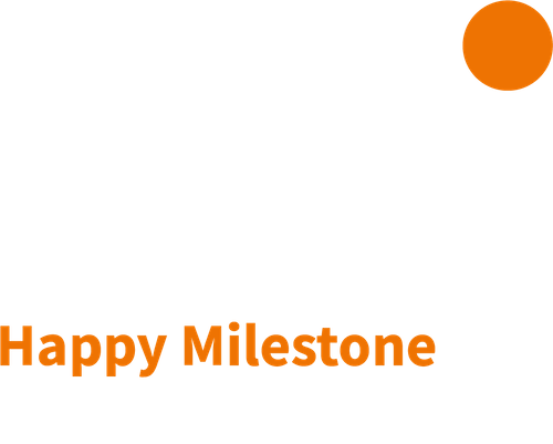 happy milestone logo